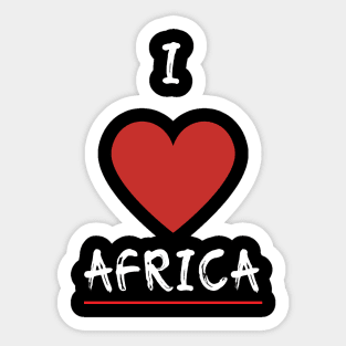 I Love Africa 2 Sticker